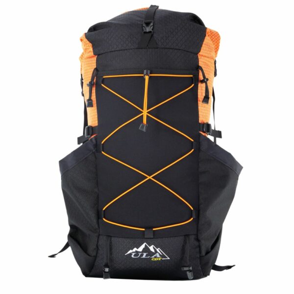 The front view of the ultra light, frameless ULA CDT in Orange Robic