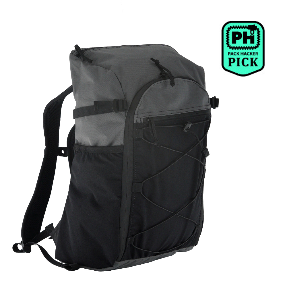 Black Canvas Waterproof Outdoor Backpack Cross Strap Hiking Travel Bag