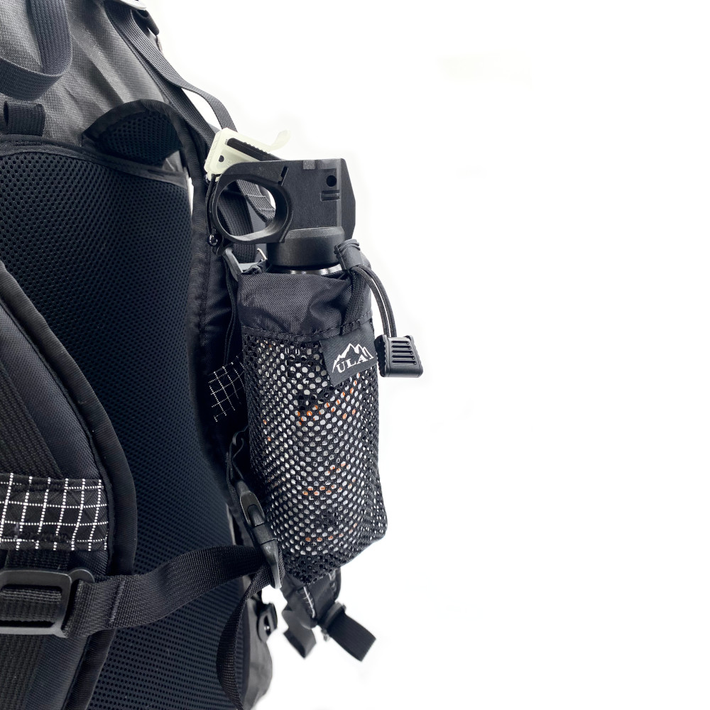 ULA Deploy bear spray holder on pack
