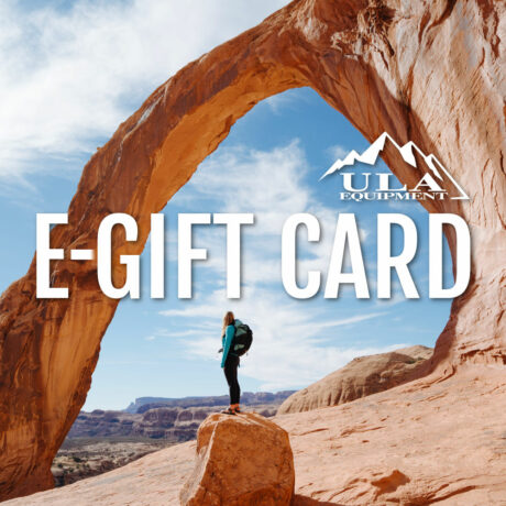 ULA E-gift cards are the perfect gift for that special somone who loves backpacking and traveling.
