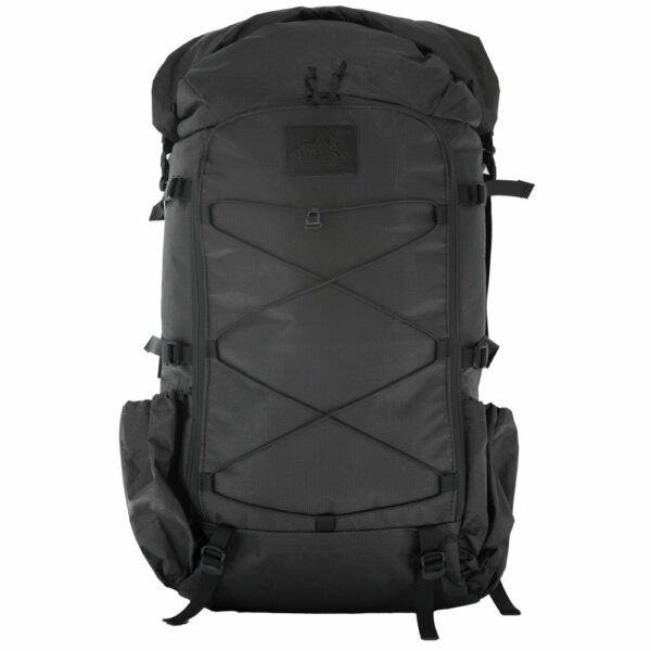 The front view of the ULA ULTRA Camino backpack. This ultralight, ultra-strong backpack is perfect for travel and trail.