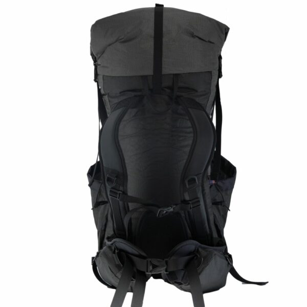 The back view of the ULTRA Photon featuring the ULA pass through hipbelt system and S-strap Shoulder straps