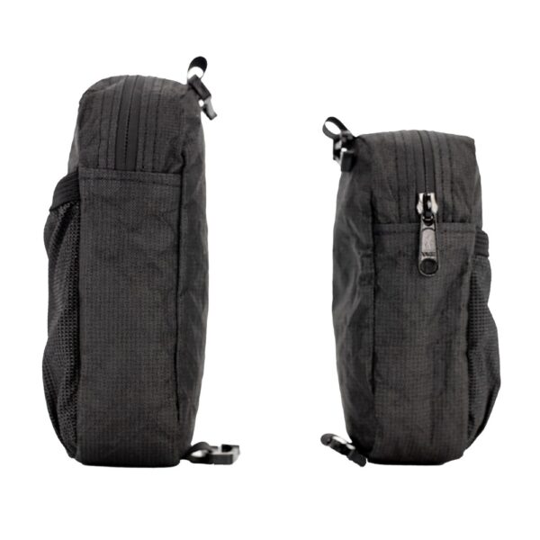 ULTRA Shoulder Strap Pocket image showing size comparison between large and regular side view