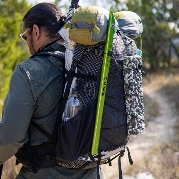 Robic Circuit SV fully loaded on backpacker