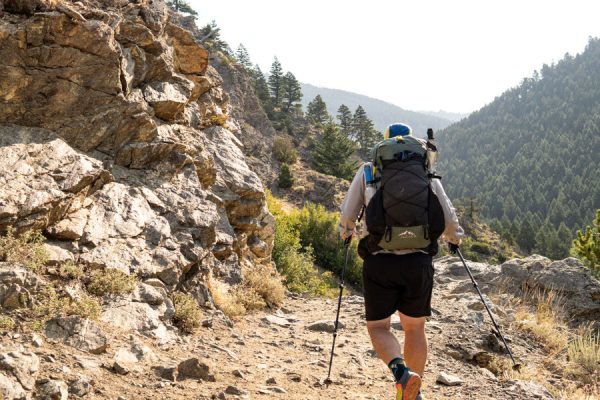 Robic Circuit SV fully loaded on backpacker