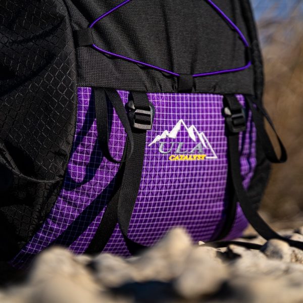Close up of bottom of purple Robic Catalyst with ULA Equipment Logo