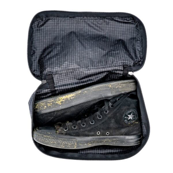 ULA 36L Packing Cube Bundle shoe cube with a pair of shoes