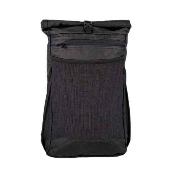 ULA Ultra Node Daypack Front View Showing External Zipper Pocket and Front Mesh Pocket
