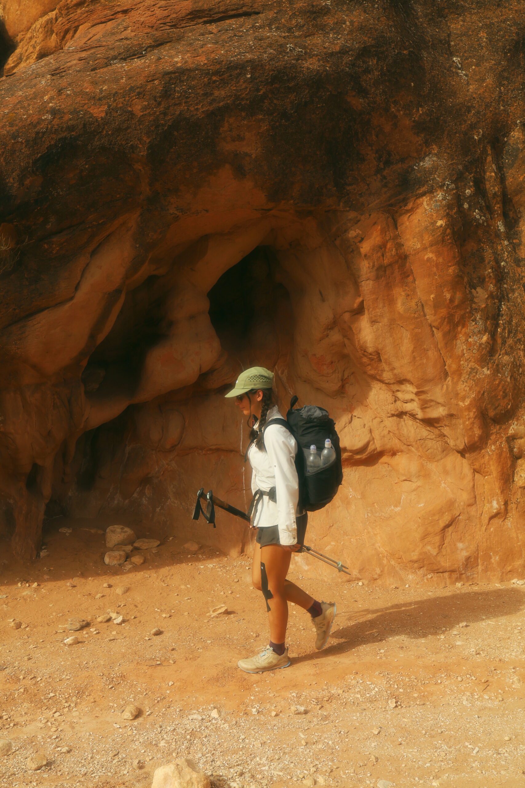 Baja on the AZT A woman hiking in Arizona