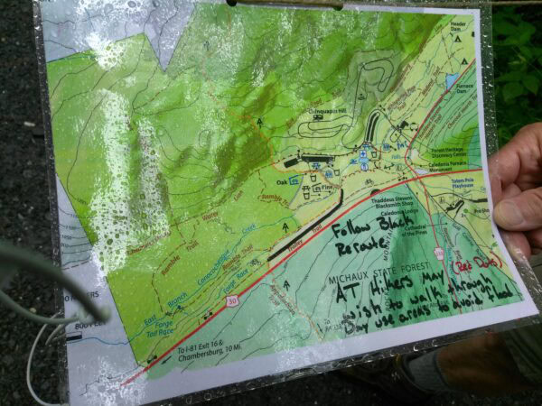 An alternate route on the AT