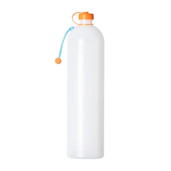 1L CNOC Thru-bottle: white bottle with orange lid