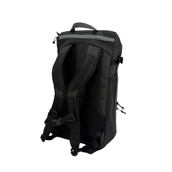 A 3/4 back view of the Bespoke 36L Dragonfly 0226 Dia de los Muertos