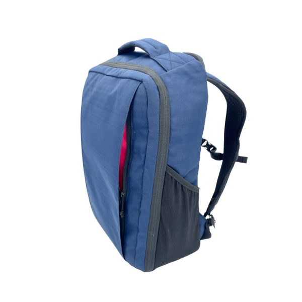 A 3/4 side view image of the Bespoke Cicada 0426 showing the hint of pink in the front pockets