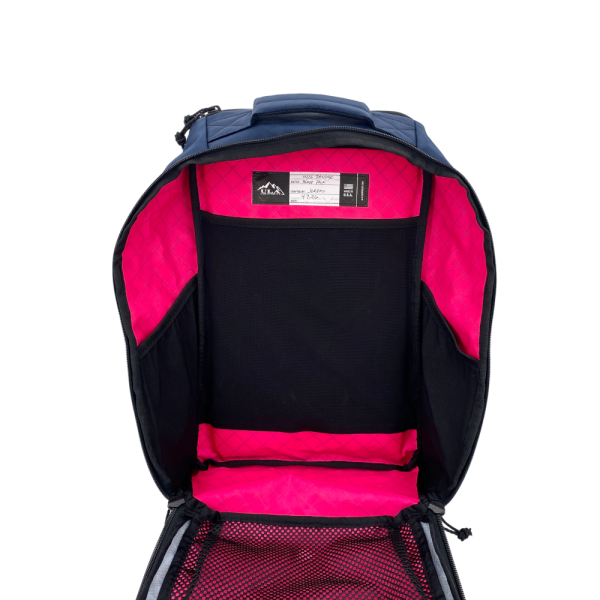 The Flamingo Pink Interior of the Bespoke Cicada 0426