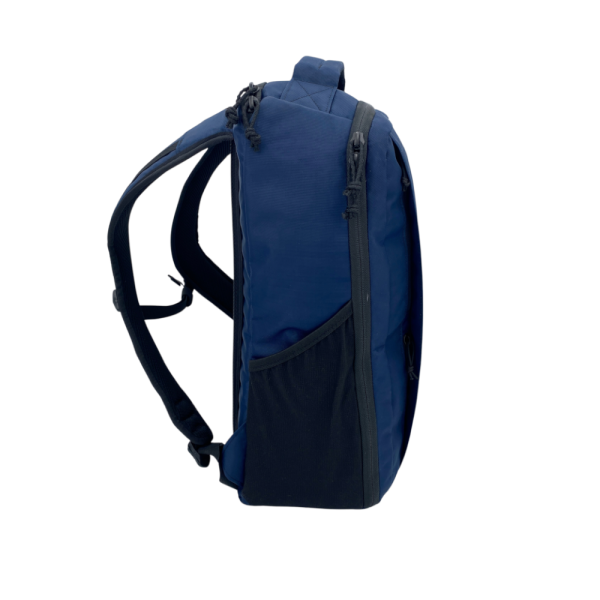 A right side view of the navy blue Bespoke Cicada 0426