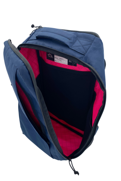 Bespoke Cicada 0426 A 3/4 Open Left Side View showing Pink Flamingo interior.